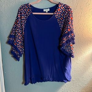 Beautify blue blouse